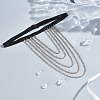 Tassel Alloy Crystal Rhinestone Thigh Chain for Women AJEW-WH0554-38B-5