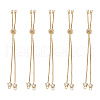 Rack Plating Adjustable Brass Slider Bracelets YS-TAC0001-14G-2