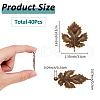 SUPERFINDINGS 40Pcs Tibetan Style Alloy Pendants FIND-FH0010-42-2