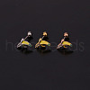 Heart Brass Micro Pave Cubic Zirconia Cartilage Earrings for Women WG9FBC0-16-1