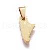 304 Stainless Steel Pendants STAS-F223-44G-2