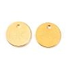 Brass Charms KK-F824-024A-G-2