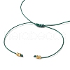 Natural Round Malachite Beads Braided Bead Bracelets for Women BJEW-JB11655-11-4
