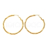 304 Stainless Steel Hoop Earrings EJEW-S250-01C-G-4