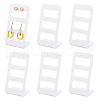   6Pcs 3 layers 24-Hole Acrylic Earring Display Stands ODIS-PH0001-52-7
