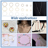   180Pcs 18 Styles Brass Linking Rings KK-PH0009-99-6