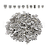 DICOSMETIC 140pcs 14 style Tibetan Style Alloy Tube Bails TIBE-DC0001-13-8