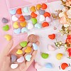 SUNNYCLUE 40Pcs 10 Colors Heart Silicone Beads for Keychain Making Cute Silicone Beads Bulk Silicone Bead Kit for Jewelry DIY Craft Making SIL-SC0001-95-3