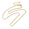 Brass Box Chain Necklaces NJEW-B119-07G-2