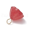 Acrylic Lotus Pendants PALLOY-JF02712-06-4