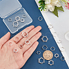   24Pcs 6 Style Long-Lasting Plated Alloy Bead Frame FIND-PH0008-30-7