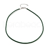 Braided Round Imitation Leather Bracelets Making BJEW-H610-01P-16-1