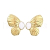 304 Stainless Steel Butterfly Stud Earrings with Enamel EJEW-Z075-05G-02-1