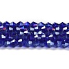 Transparent Electroplate Glass Beads Strands EGLA-A039-T3mm-B06-1