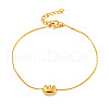 304 Stainless Steel Serpentine Chain Bracelets BJEW-H608-01G-E-2