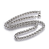 Non-Tarnish 304 Stainless Steel Wheat Chain Necklaces NJEW-F242-14P-B-1