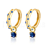 Flat Round S925 Sterling Silver Hoop Earrings FO8345-2-2