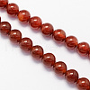 Round Dyed Natural Carnelian Beads Strands G-S125-8mm-1