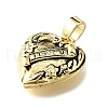 Brass Pendants KK-V007-011G-02-2