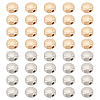 BENECREAT 40Pcs 2 Colors Brass Spacer Beads KK-BC0013-35-1