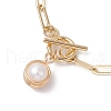 Mother's Day Jewellery Potato Natural Freshwater Pearl Charm Bracelets BJEW-JB10651-3