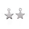 Tarnish Resistant 201 Stainless Steel Charms STAS-F039-04B-P-2