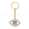 4Pcs Iron Alloy Rhinestone Keychain KEYC-JKC01174-4