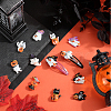 SUNNYCLUE 60Pcs 10 Styles Halloween Opaque Resin Decoden Cabochons RESI-SC0005-71B-4