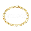 925 Sterling Silver Curb Chain Bracelets BJEW-I314-007A-G-1