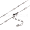 304 Stainless Steel Cable Chain Necklaces NJEW-JN03169-01-1