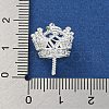 Brass Micro Pave Cubic Zirconia Peg Bails Pendants KKB-L215-039S-3