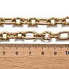 304 Stainless Steel Textured Cable Chain Necklaces NJEW-R023-10G-5