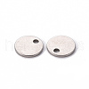 Non-Tarnish 201 Stainless Steel Stamping Blank Tag Pendants STAS-T058-8mm-P-3