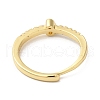 Rack Plating Brass Clear Cubic Zirconia Number 6 Adjustable Rings for Women RJEW-S407-09G-06-3