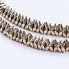 Electroplate Non-Magnetic Synthetic Hematite Strands G-F562-V03-3