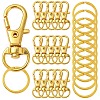 DIY Alloy Swivel Lobster Claw Clasps & Iron Split Key Rings Keychain Finding Kits DIY-YW0010-44G-1