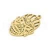 304 Stainless Steel Pendants STAS-U041-02G-2