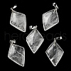 Natural Quartz Crystal Pendants G-C066-03C-2