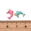 304 Stainless Steel Enamel Charms STAS-Q363-14C-G-3