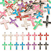  32Pcs 8 Colors CCB Plastic Pendants KY-TA0001-24-9