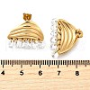 Nuggets 304 Stainless Steel Dangle Stud Earrings EJEW-D315-06G-5