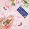 SUNNYCLUE 24Pcs 12 Colors Opaque Alloy Beads FIND-SC0011-87-3