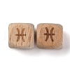 Natural Wood Constellation Beads WOOD-M002-12-3
