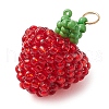 Seed Beads Beaded Charms PALLOY-MZ00330-3