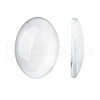Transparent Oval Glass Cabochons X-GGLA-R022-25x18-1