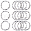 SOFPLATE 10Pcs Alloy Spring Gate Rings FIND-SP0001-38P-1