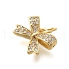 Rack Plating Brass Micro Pave Cubic Zirconia Pendant KK-H508-26G-2