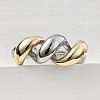 Brass Open Cuff Rings RJEW-D313-05PG-1