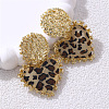 Alloy Acrylic Dangle Stud Earrings EJEW-V009-01G-02-1