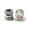 Tarnish Resistant Stainless Steel Textured Beads STAS-M003-06P-1